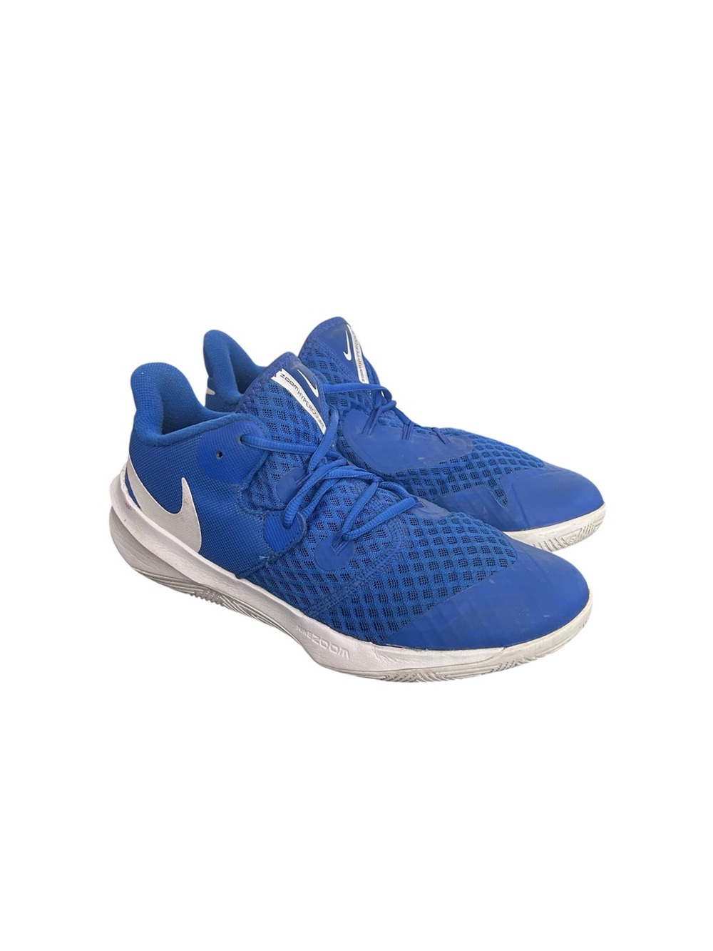 Nike Zoom HyperSpeed Court Blue White Volleyball Shoes Womens Size 10